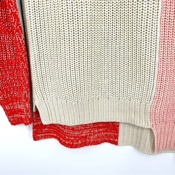 NWT Solid & Striped The Max Asym Pullover Knit Sweater Marled Colorblock Top S - Picture 5 of 11